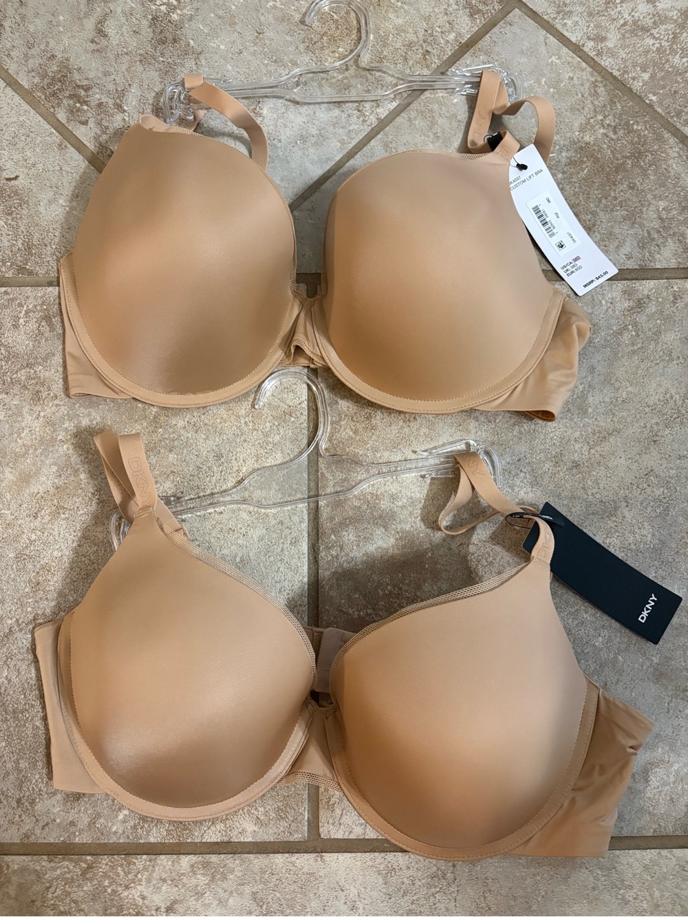 DKNY Nude Seamless T-Shirt Bras - Pair